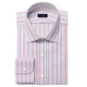 Pink Sky White Striped Shirt 444-924