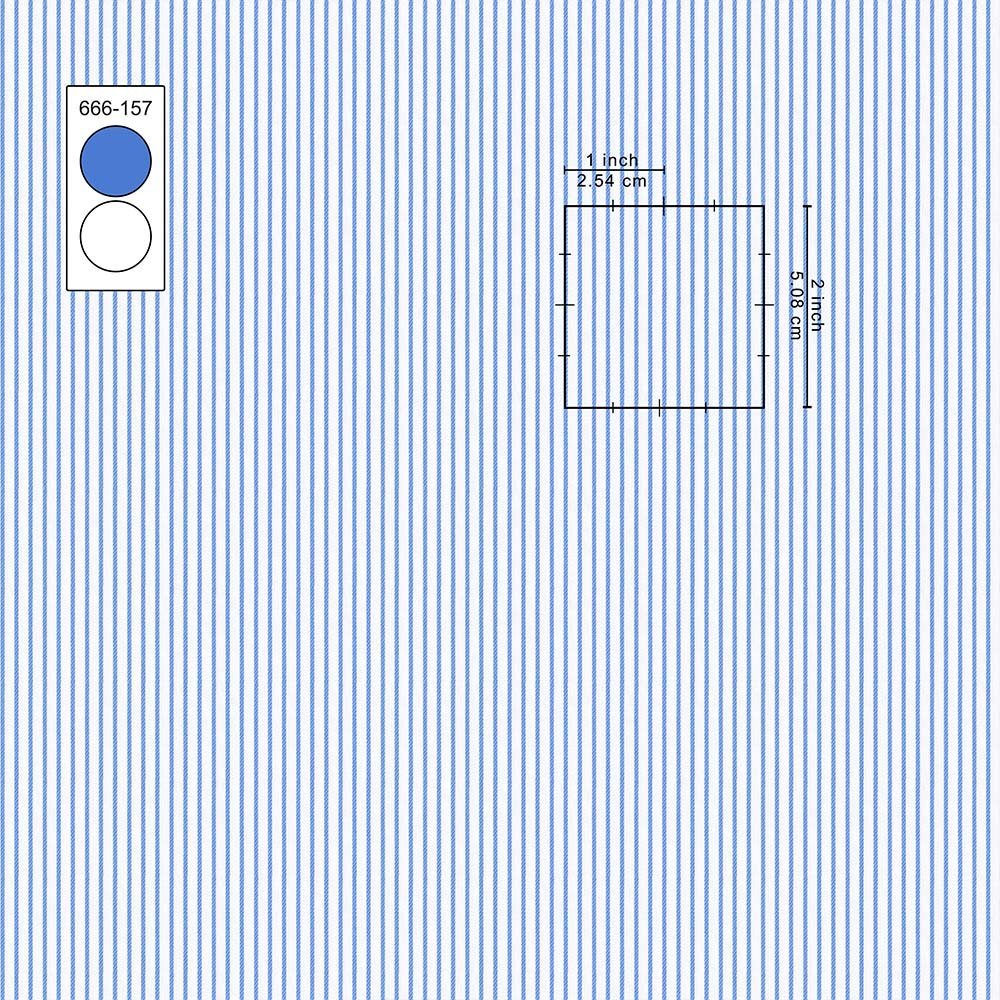 Sky Strips Shirt Fabric 666-157 - Image 5