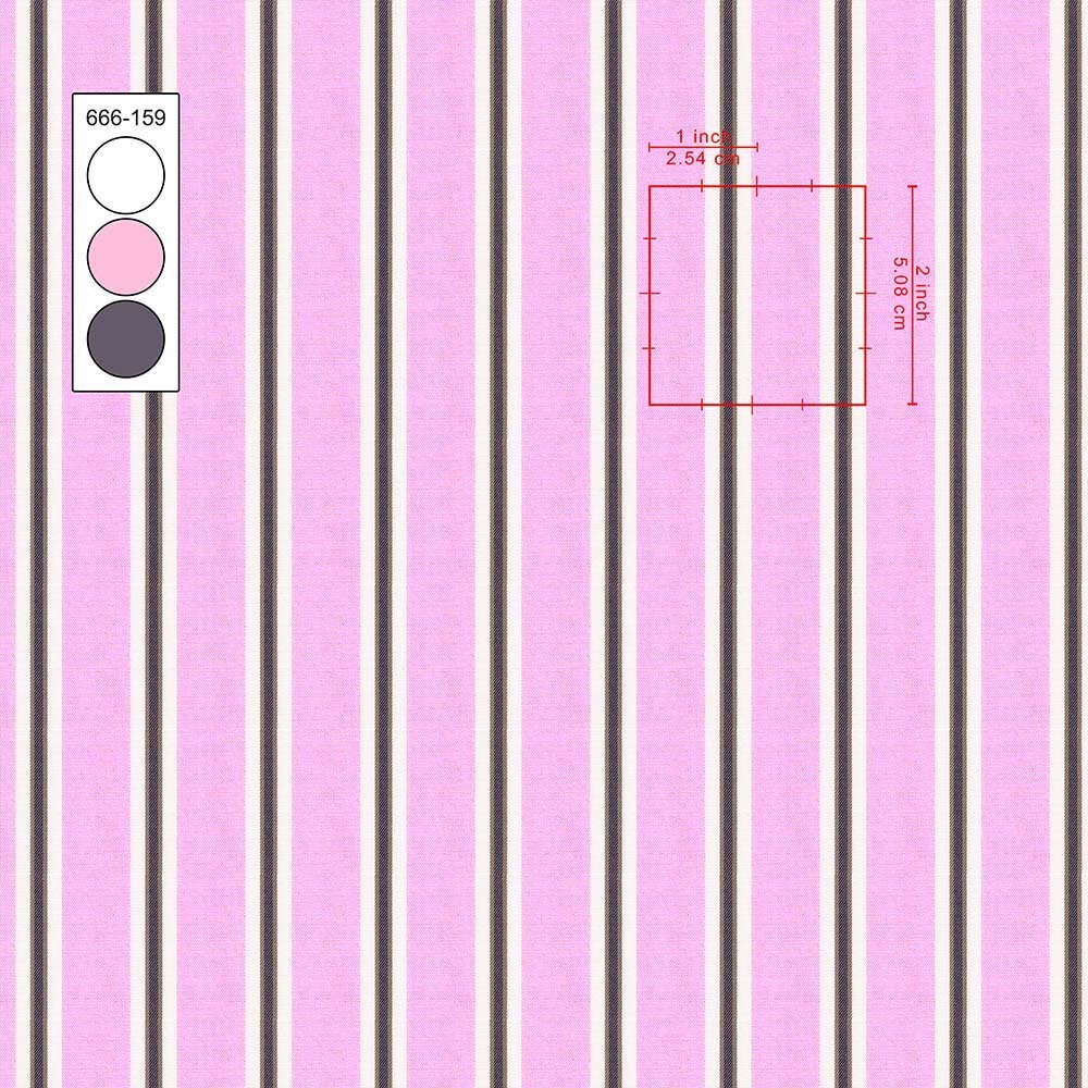 Pink Strips Shirt Fabric 666-159 - Image 2