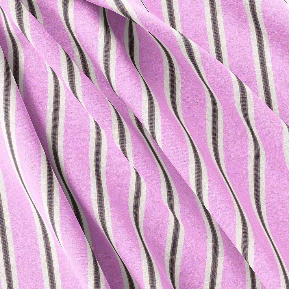 Pink Strips Shirt Fabric 666-159 - Image 5