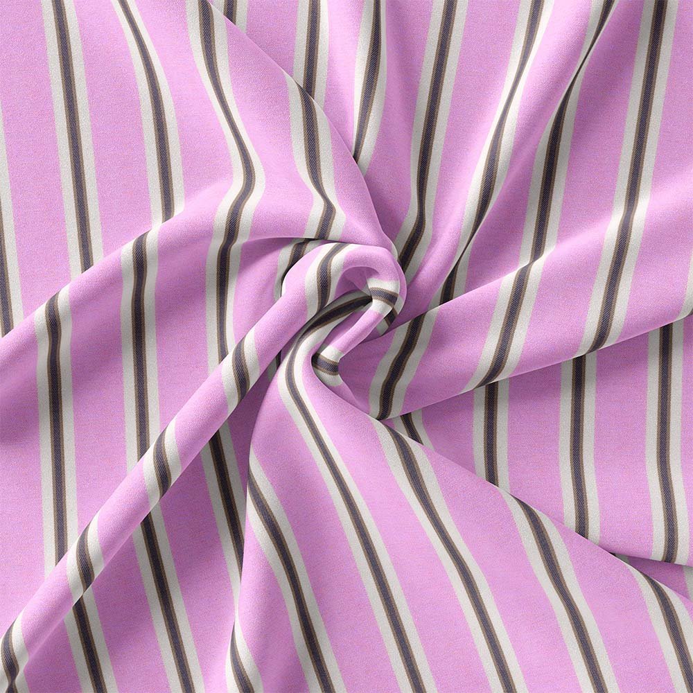 Pink Strips Shirt Fabric 666-159 - Image 3
