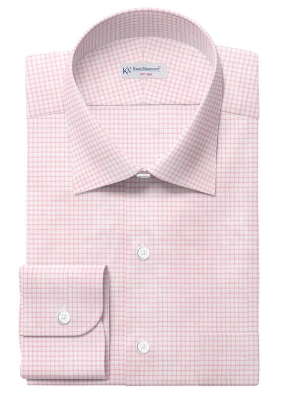 Pink Narrow Check Shirt 666-258