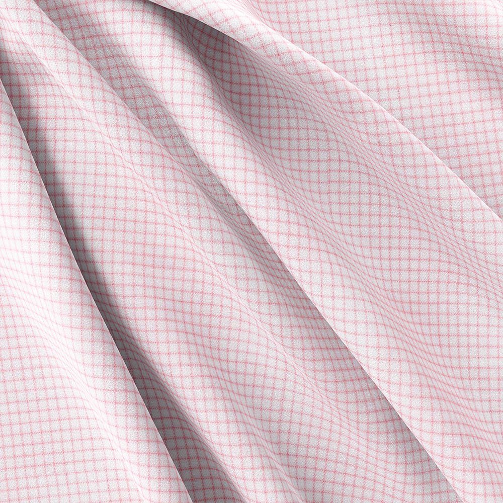 Pink Narrow Check Shirt 666-258 - Image 5