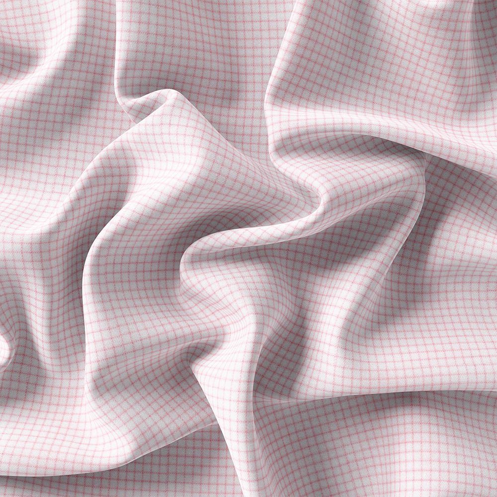 Pink Narrow Check Shirt 666-258 - Image 4