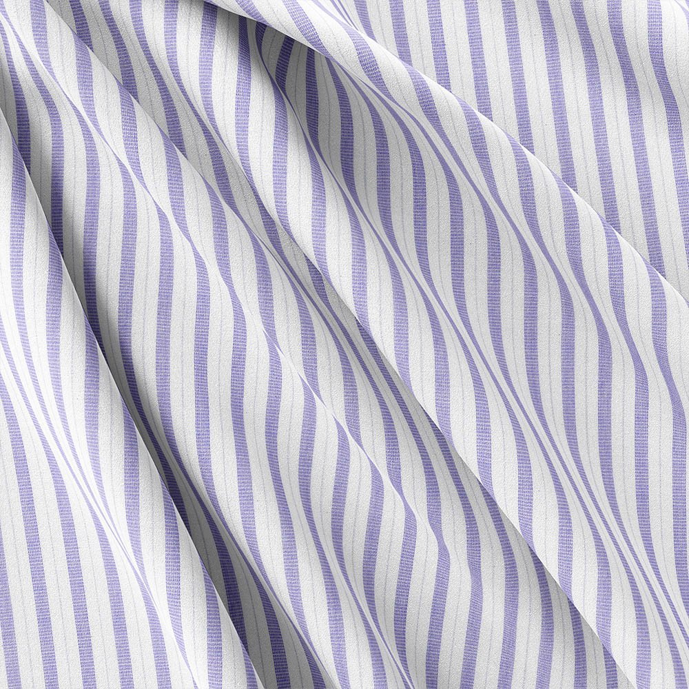 Blue Fashion Strips Shirt Fabrics 666-274 - Image 5