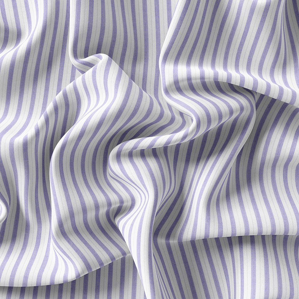 Blue Fashion Strips Shirt Fabrics 666-274 - Image 4