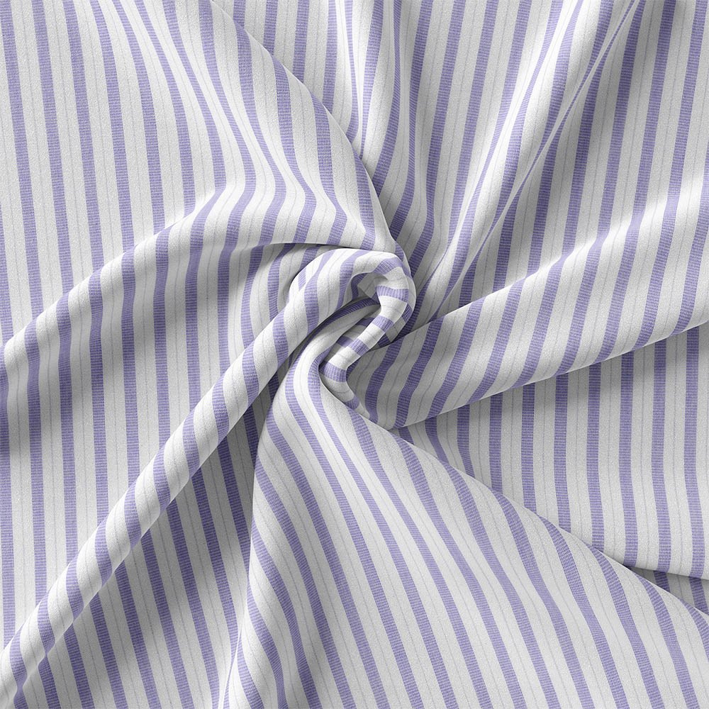 Blue Fashion Strips Shirt Fabrics 666-274 - Image 3