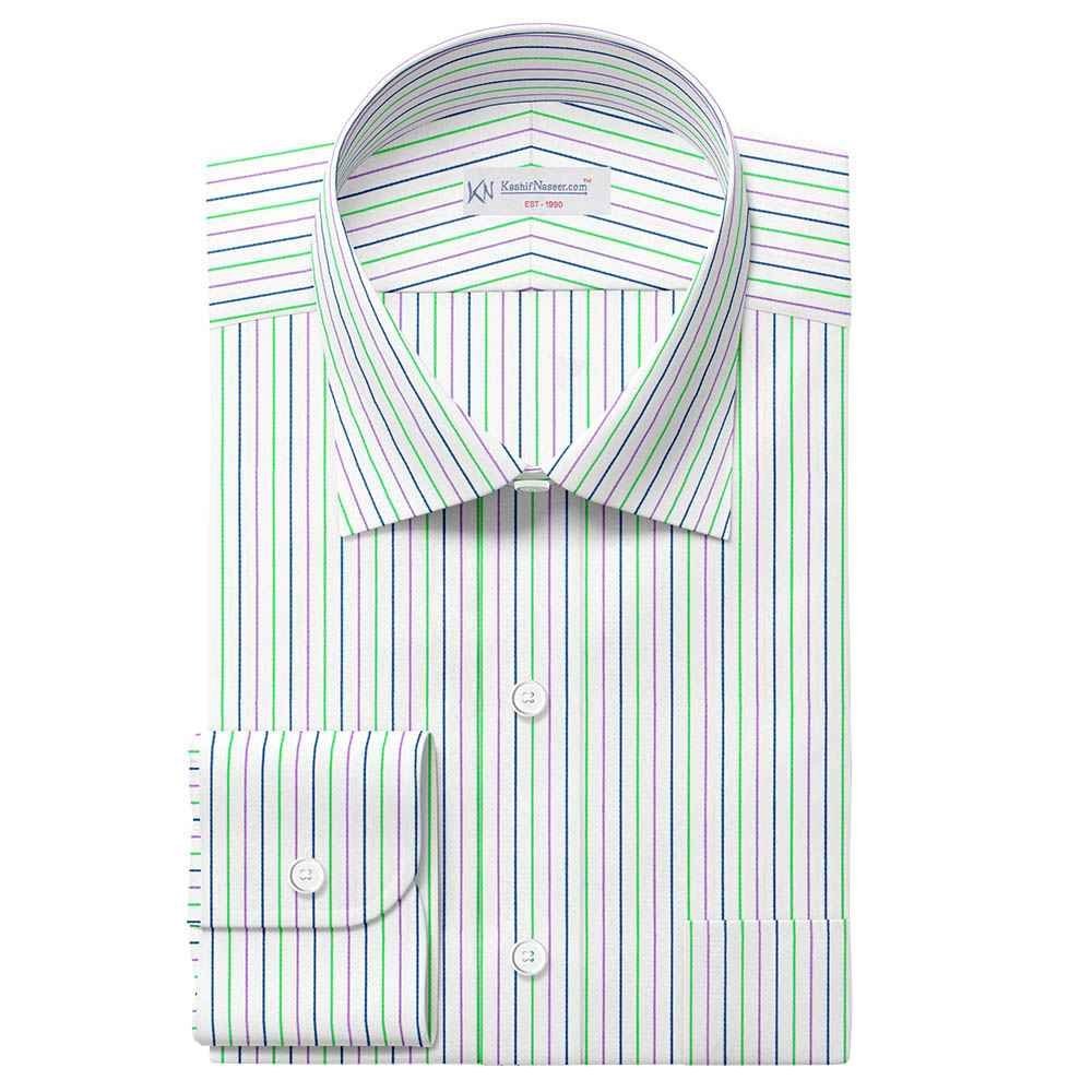 Multi Strips Shirt Fabrics 666-79