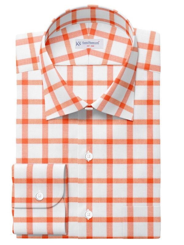 White Orange Shirt Cloth 704-218