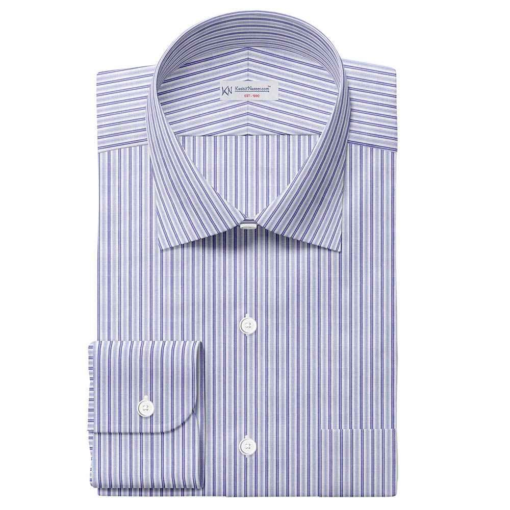 Blue & White Strips | Shirt Fabric 888-255
