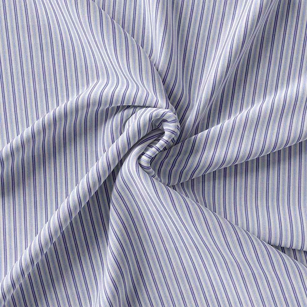 Blue & White Strips | Shirt Fabric 888-255 - Image 5