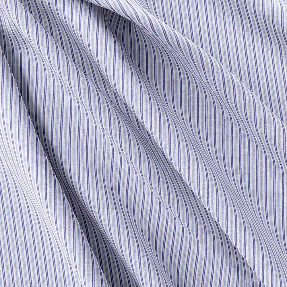 Blue & White Strips | Shirt Fabric 888-255 - Image 3