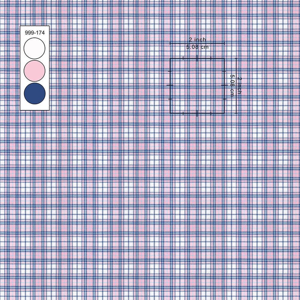 Pink & Blue Shirt Fabrics 999-174 - Image 2