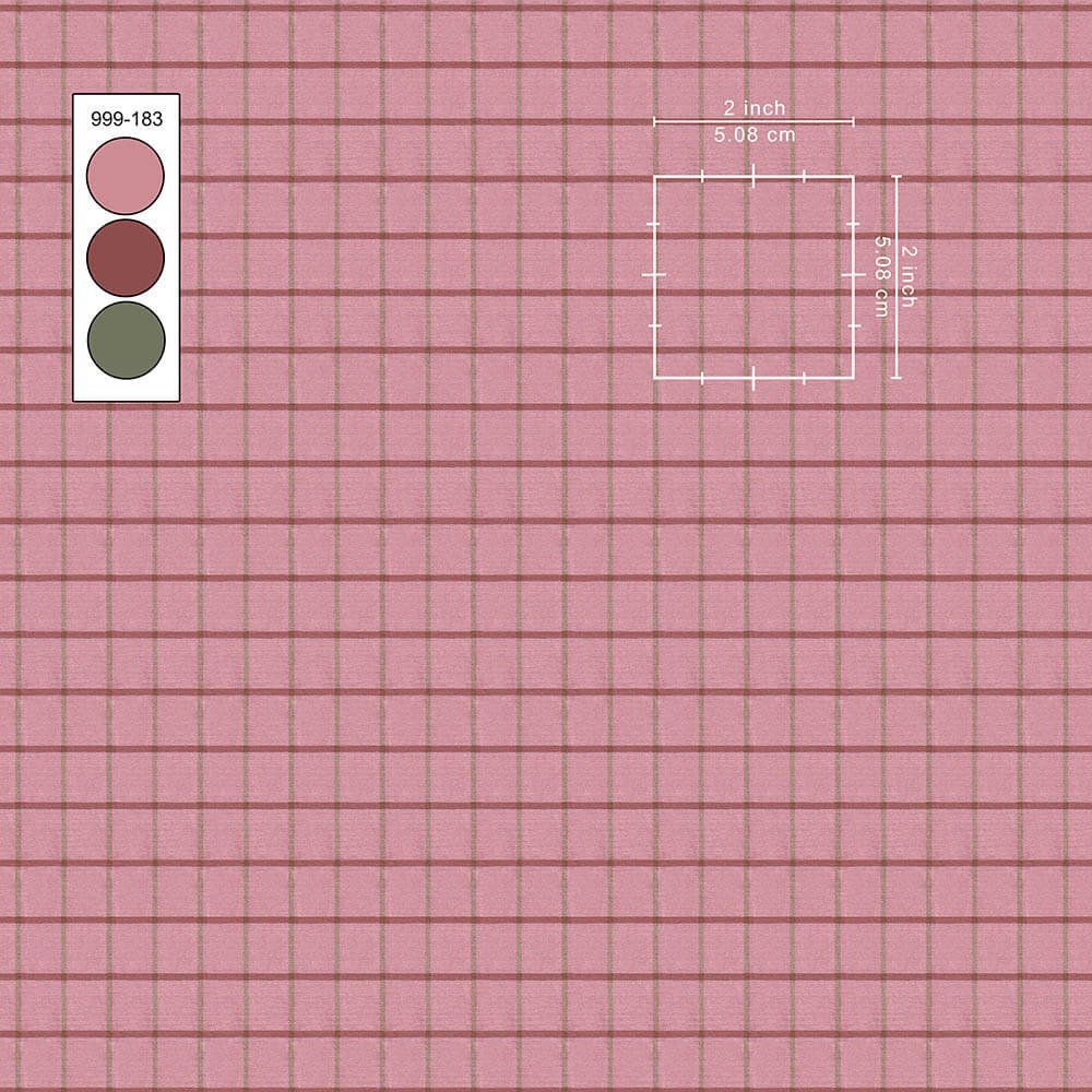 Muddy Pink Check Shirt Fabrics 999-183 - Image 2