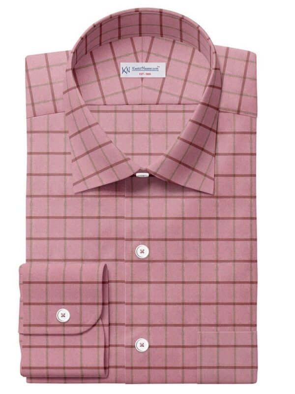 Muddy Pink Check Shirt Fabrics 999-183