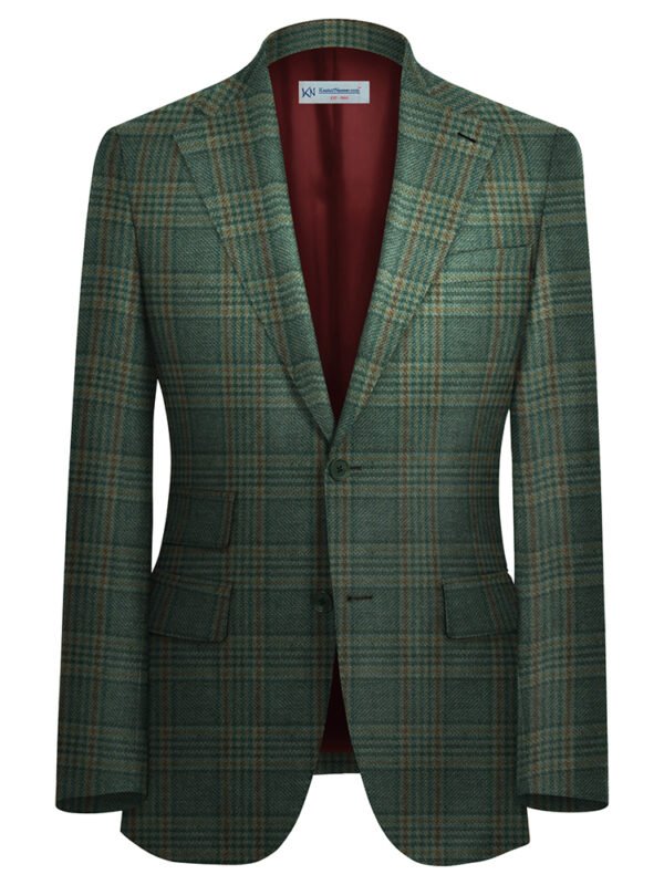 Green TWEED For Coat Unstitched | 7080-71-2577