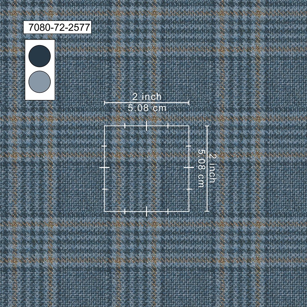 Bright Blue TWEED For Coat Unstitched | 7080-72-2577 - Image 2