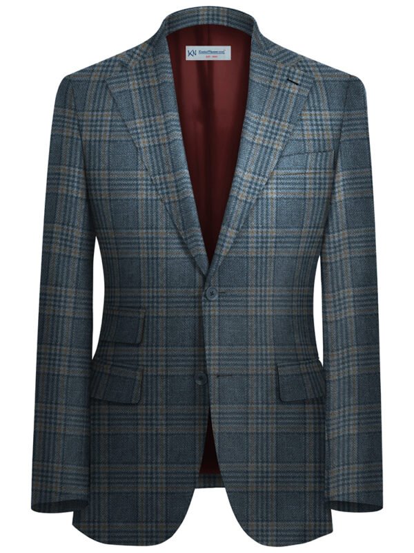 Bright Blue TWEED For Coat Unstitched | 7080-72-2577