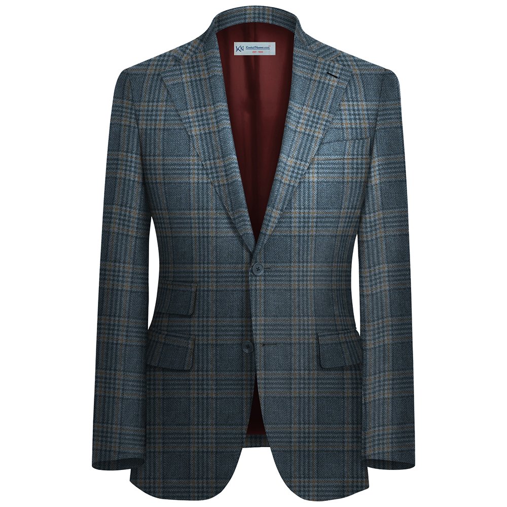 Bright Blue TWEED For Coat Unstitched | 7080-72-2577