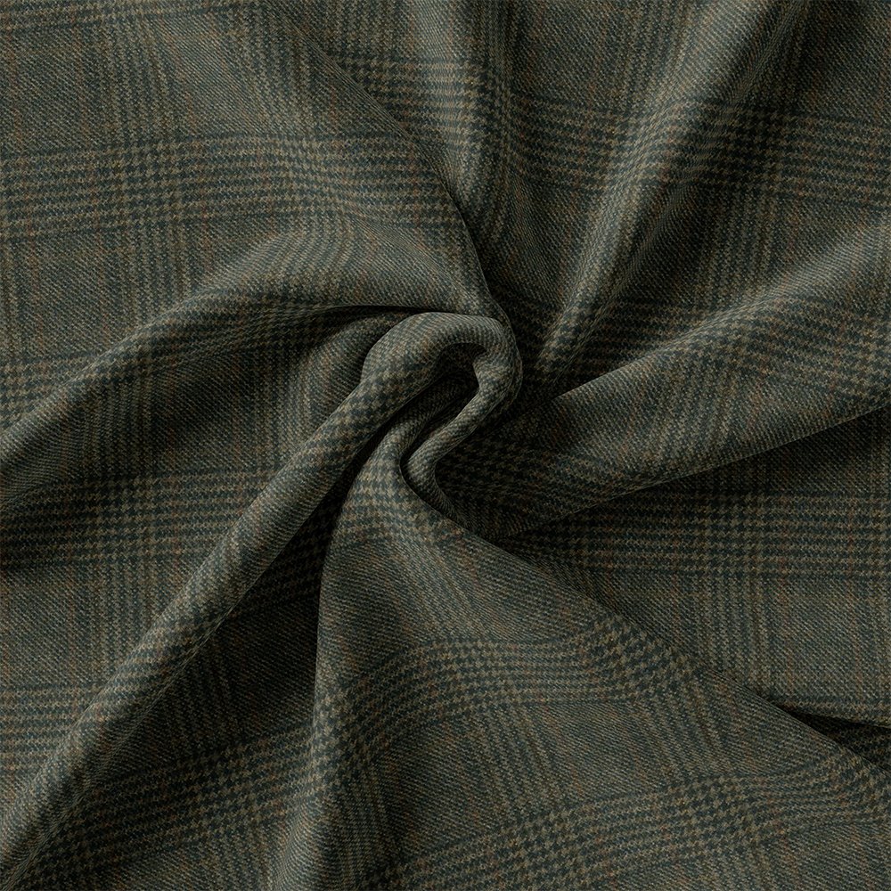 BROWN BLUE TWEED For Coat British Wool Unstitched | 7081-20 - Image 2