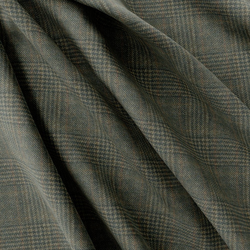 BROWN BLUE TWEED For Coat British Wool Unstitched | 7081-20 - Image 4