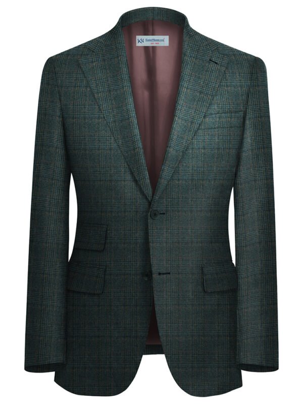 GREYISH BLUE TWEED For Coat British Wool Unstitched | 7081-21
