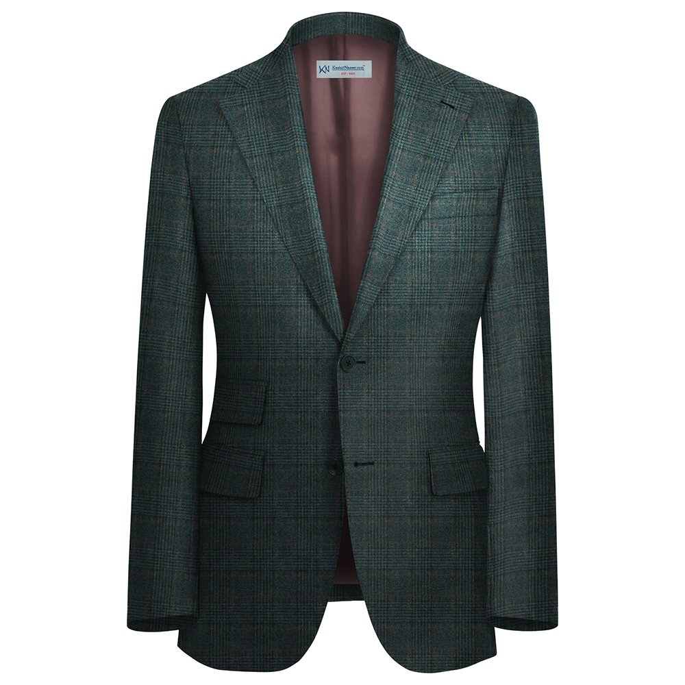 GREYISH BLUE TWEED For Coat British Wool Unstitched | 7081-21