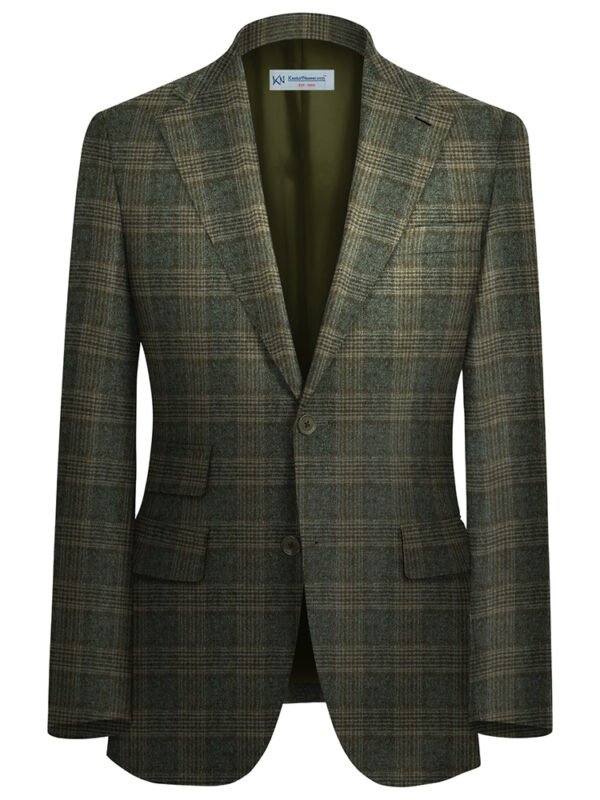D. BROWN TWEED For Coat British Wool Unstitched | 7081-23