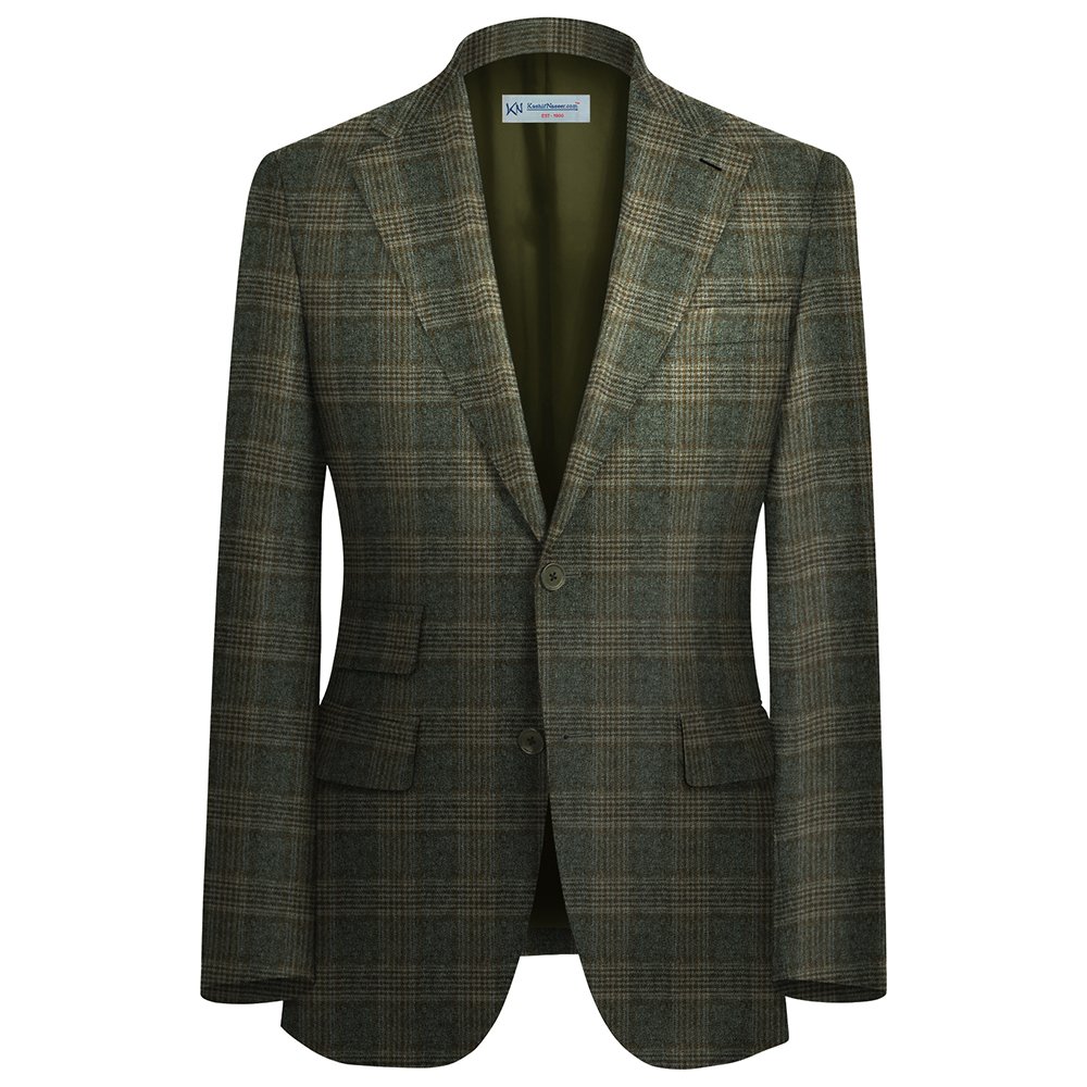 D. BROWN TWEED For Coat British Wool Unstitched | 7081-23