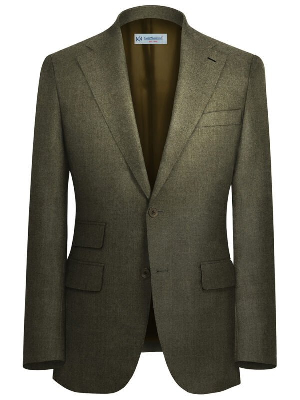 Ash Brown Herringbone TWEED Jacket Unstitched | 7081-57
