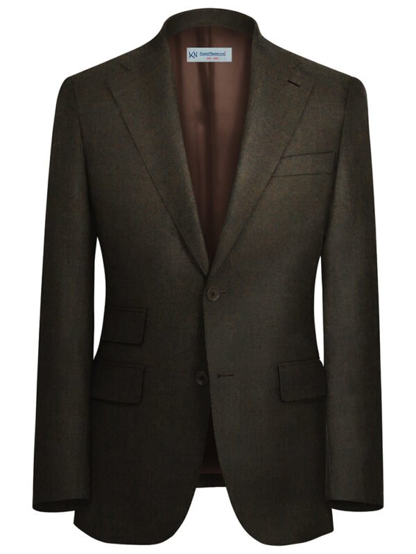 Bister Brown Herringbone TWEED Jacket Unstitched | 7081-58