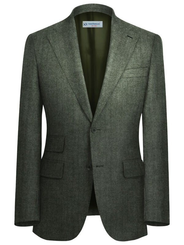 Silver Herringbone TWEED Jacket Unstitched | 7081-59