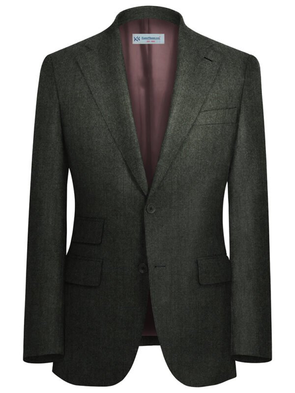 Steel Herringbone TWEED Jacket Unstitched | 7081-60