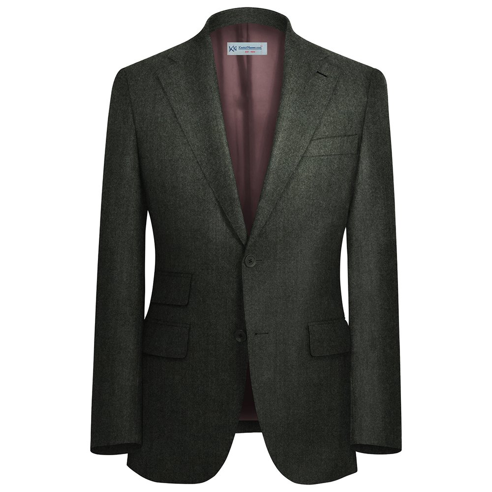 Steel Herringbone TWEED Jacket Unstitched | 7081-60